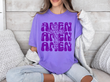 Load image into Gallery viewer, Amen Stacked with Leopard Cross
