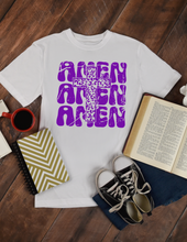 Load image into Gallery viewer, Amen Stacked with Leopard Cross

